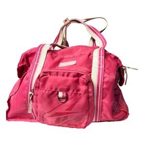 Reebok Pink Duffle Bag Gym Travel Sport Weekend‎ Carry On